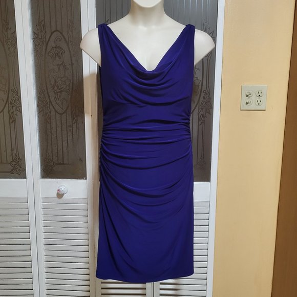 Ralph Lauren Dresses & Skirts - Ralph Lauren Ladies Beautiful Blue Ruched Evening Dress